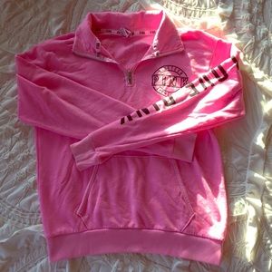 PINK quarter length zip jacket